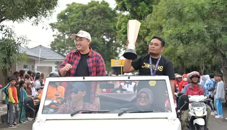 Konvoi Ratusan Suporter untuk Kemenangan Gemilang Perkesit Cianjur