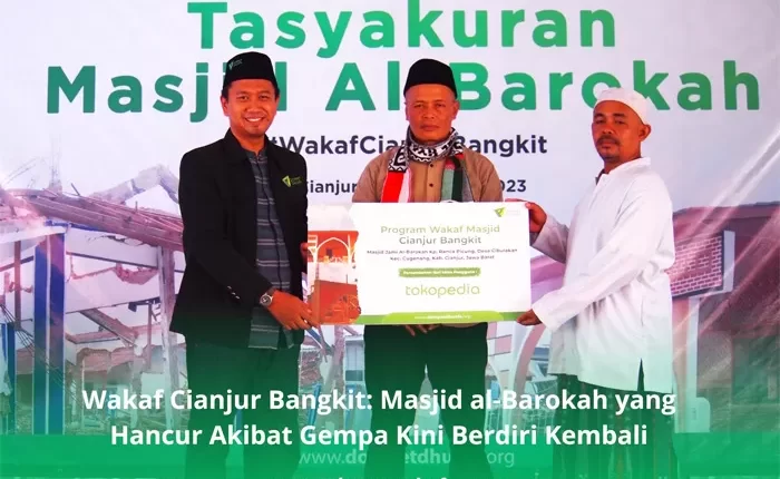 Dompet Dhuafa Resmikan Masjid Al-Barokah Setahun Pasca Gempa Cianjur