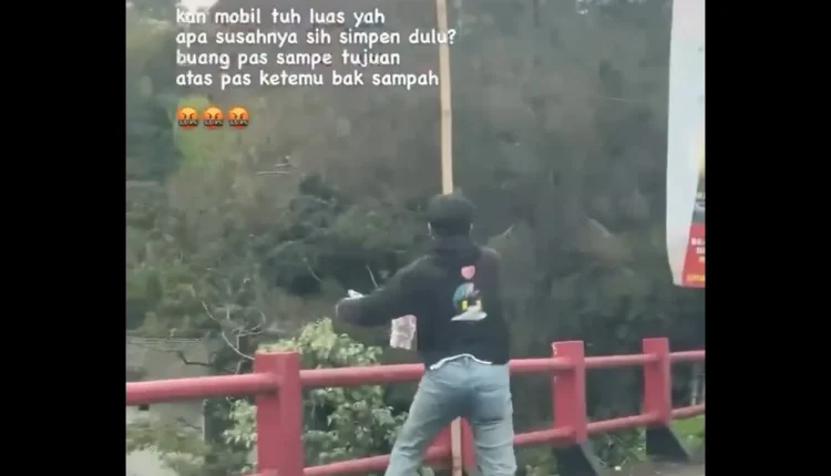 Aksi Buang Sampah Sembarangan Kembali Menggemparkan Cianjur